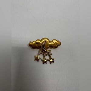 ⭐️SOLD⭐️Moon and stars brooch